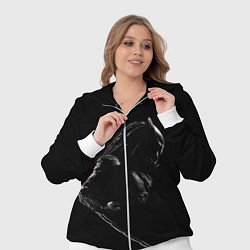 Женский 3D-костюм Хищник на черном фоне, цвет: 3D-белый — фото 2