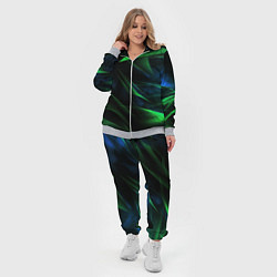 Женский 3D-костюм Dark green background, цвет: 3D-меланж — фото 2