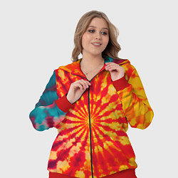 Женский 3D-костюм Тай дай солнце, цвет: 3D-красный — фото 2