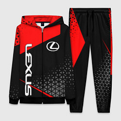 Женский 3D-костюм Lexus - red sportwear, цвет: 3D-черный