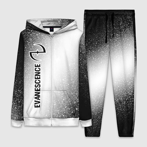 Женский костюм Evanescence glitch на светлом фоне: по-вертикали / 3D-Белый – фото 1