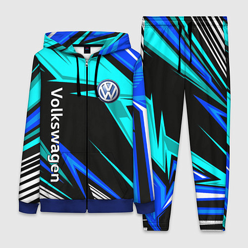 Женский костюм Фольцваген - sport uniform / 3D-Синий – фото 1
