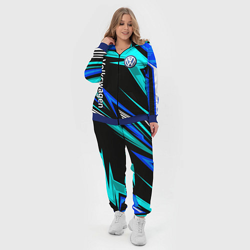 Женский костюм Фольцваген - sport uniform / 3D-Синий – фото 4