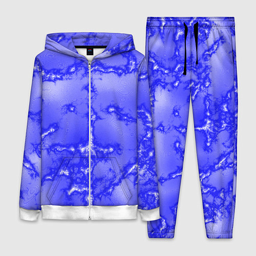 Женский костюм Темно-синий мотив / 3D-Белый – фото 1