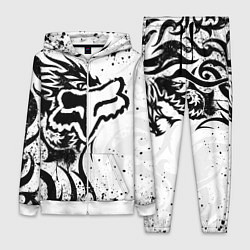 Женский костюм Fox motocross - белый дракон