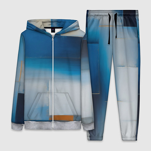 Женский костюм Синяя палитра / 3D-Меланж – фото 1