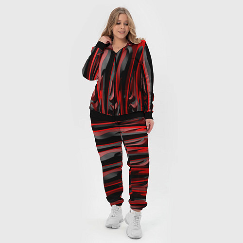 Женский костюм Пластик красно-черный / 3D-Черный – фото 4