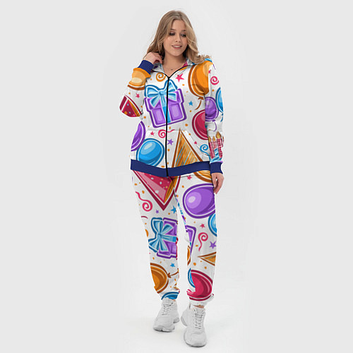 Женский костюм Вечеринка / 3D-Синий – фото 4