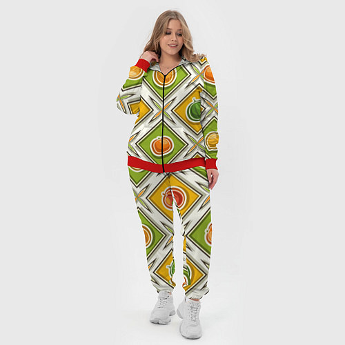 Женский костюм Fruits and berries pattern / 3D-Красный – фото 4