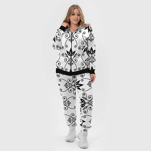 Женский костюм Royal Lily - pattern / 3D-Черный – фото 4