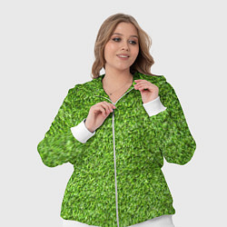 Женский 3D-костюм Зелёный газон, цвет: 3D-белый — фото 2