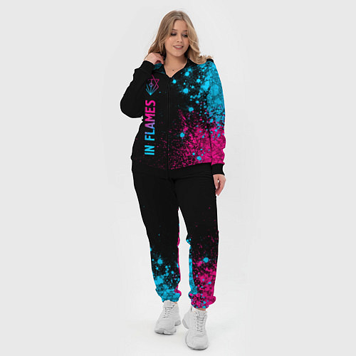 Женский костюм In Flames - neon gradient: по-вертикали / 3D-Черный – фото 4