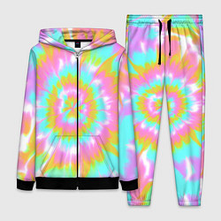 Женский 3D-костюм Tie-Dye кислотный в стиле барби, цвет: 3D-черный