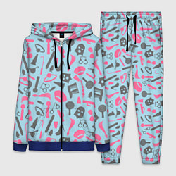 Женский 3D-костюм БДСМ - игрушки, цвет: 3D-синий