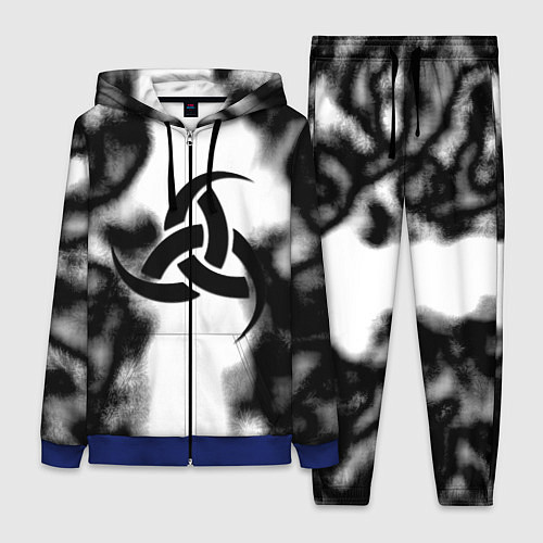 Женский костюм Скандинавский узор душа / 3D-Синий – фото 1