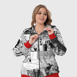 Женский 3D-костюм Человек Бензопила манга, цвет: 3D-красный — фото 2