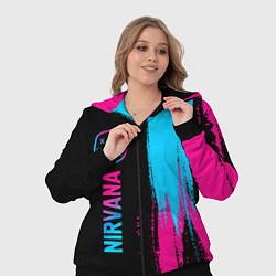 Женский 3D-костюм Nirvana - neon gradient: по-вертикали, цвет: 3D-черный — фото 2