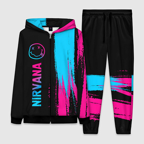 Женский костюм Nirvana - neon gradient: по-вертикали / 3D-Черный – фото 1