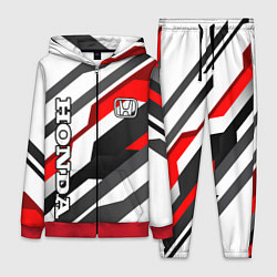 Женский 3D-костюм Honda - red and white, цвет: 3D-красный