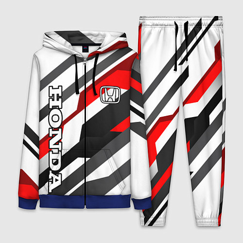 Женский костюм Honda - red and white / 3D-Синий – фото 1