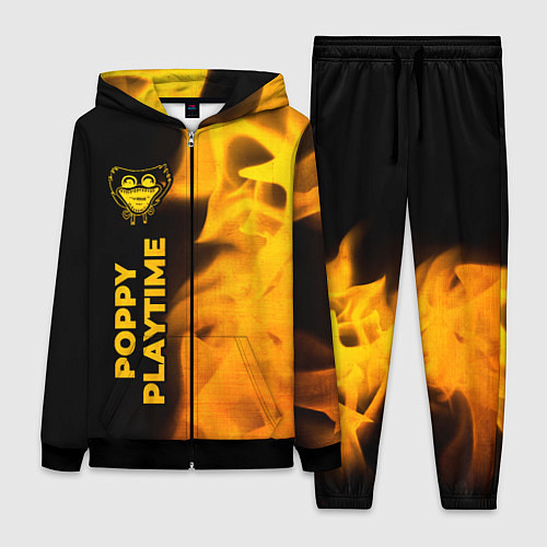 Женский костюм Poppy Playtime - gold gradient: по-вертикали / 3D-Черный – фото 1