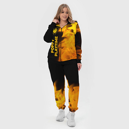 Женский костюм Poppy Playtime - gold gradient: по-вертикали / 3D-Черный – фото 4
