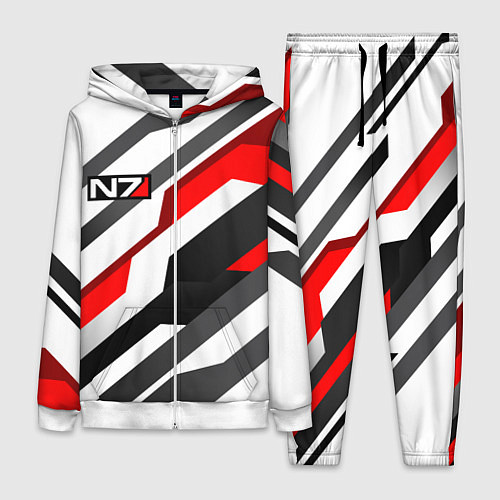 Женский костюм Mass effect - white uniform n7 / 3D-Белый – фото 1