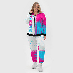 Женский 3D-костюм Sabaton neon gradient style: по-вертикали, цвет: 3D-черный — фото 2