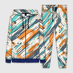 Женский костюм Абстракция разноцветная