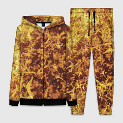 Женский костюм Абстракция - желтый антрацит