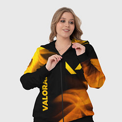 Женский 3D-костюм Valorant - gold gradient вертикально, цвет: 3D-черный — фото 2