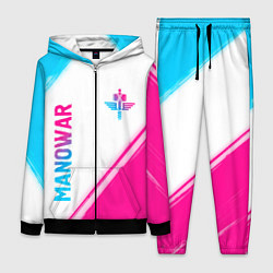 Женский костюм Manowar neon gradient style вертикально