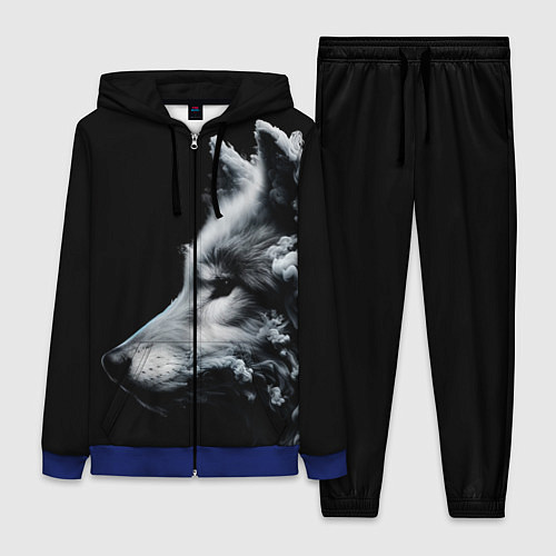 Женский костюм Дымный волк / 3D-Синий – фото 1