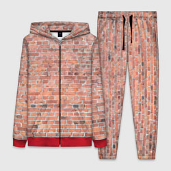 Женский костюм Кирпичная стена узор