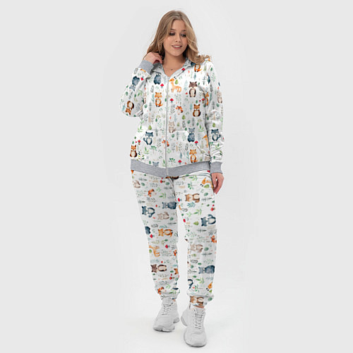 Женский костюм Акварельные сказочные лесные звери от нейросети - / 3D-Меланж – фото 4