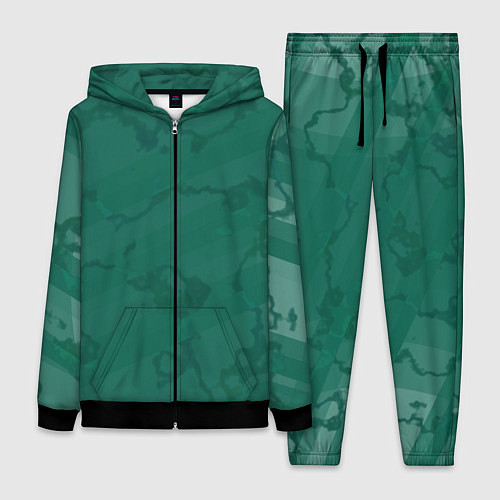 Женский костюм Серо-зеленые разводы / 3D-Черный – фото 1