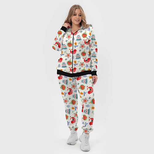 Женский костюм Рождественские узоры / 3D-Черный – фото 4