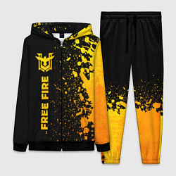 Женский костюм Free Fire - gold gradient по-вертикали