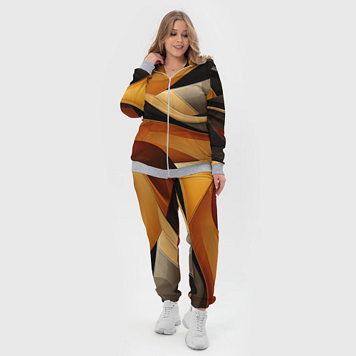 Женский костюм Желтая и черная абстракция / 3D-Меланж – фото 4