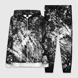Женский 3D-костюм Зимний лес узоры, цвет: 3D-белый