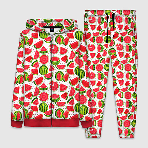 Женский костюм Нарезанный арбуз / 3D-Красный – фото 1