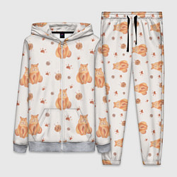 Женский 3D-костюм Паттерн - пухлый кот, цвет: 3D-меланж