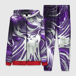 Женский костюм Бело-фиолетовая краска