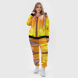 Женский 3D-костюм Желтые наплывы, цвет: 3D-черный — фото 2