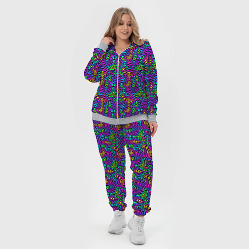 Женский костюм Multicolored stripes / 3D-Меланж – фото 4