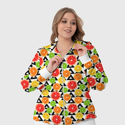 Женский 3D-костюм Citrus pattern, цвет: 3D-белый — фото 2