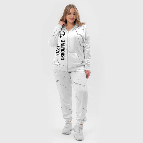 Женский костюм Ozzy Osbourne glitch на светлом фоне по-вертикали / 3D-Белый – фото 4