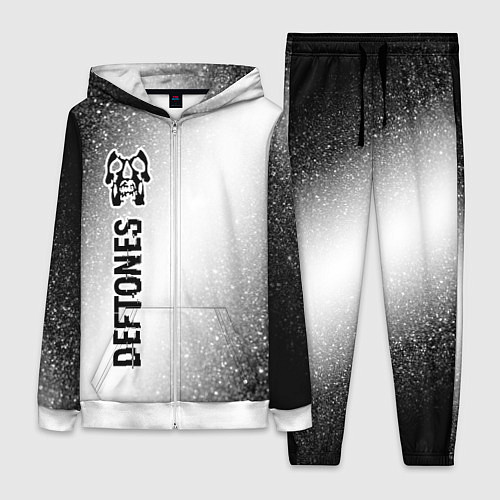 Женский костюм Deftones glitch на светлом фоне по-вертикали / 3D-Белый – фото 1