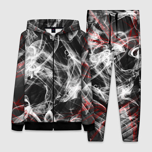 Женский костюм Серый дым узоры / 3D-Черный – фото 1