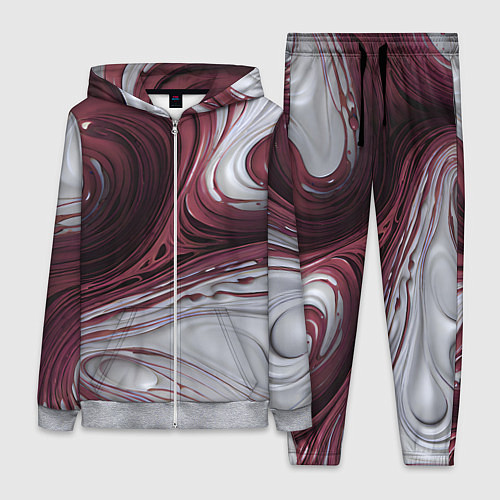 Женский костюм Бело-розовая краска / 3D-Меланж – фото 1